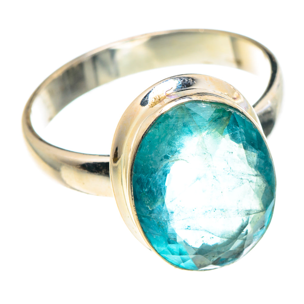 Blue Fluorite Rings handcrafted by Ana Silver Co - RING90357