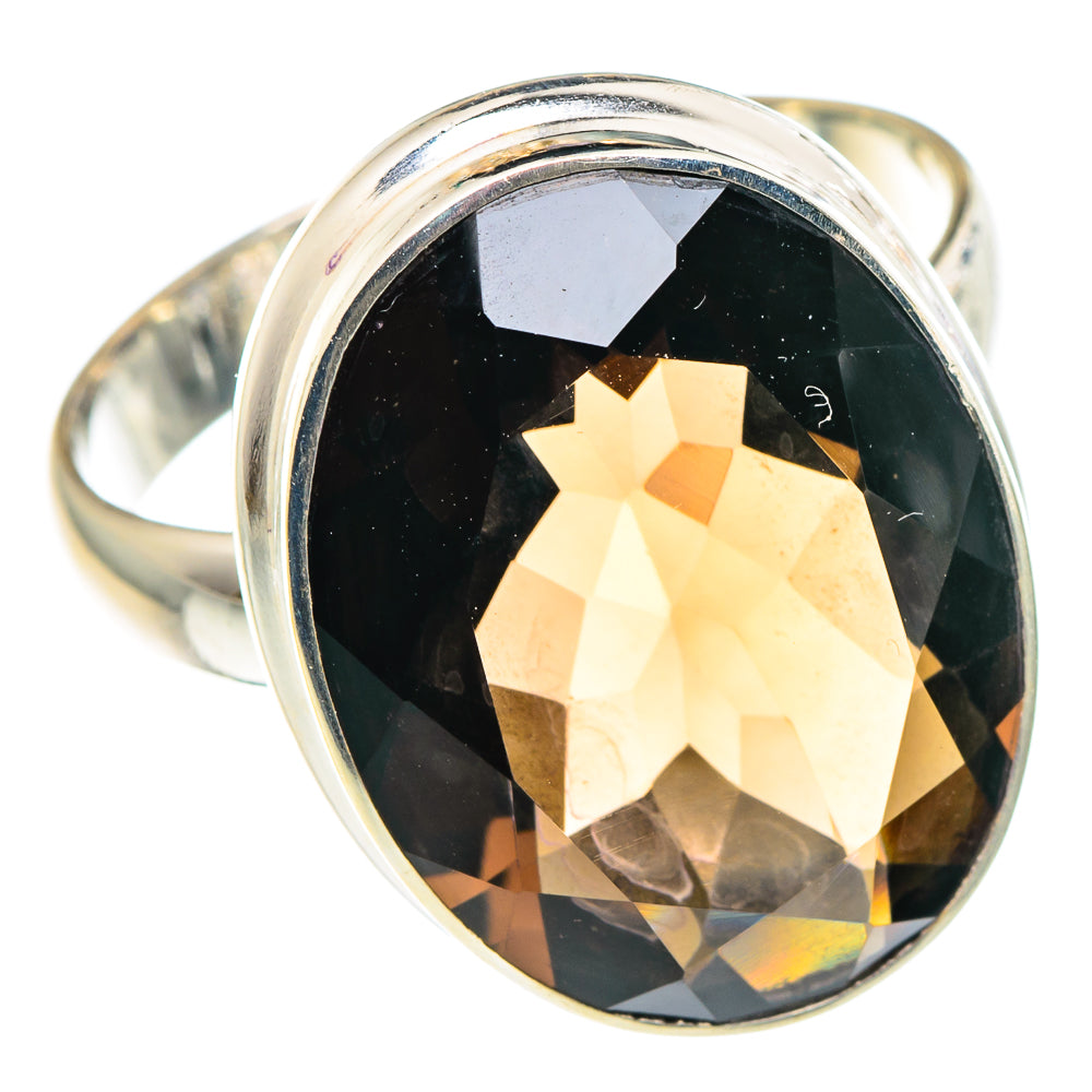 Smoky Quartz Rings handcrafted by Ana Silver Co - RING90358