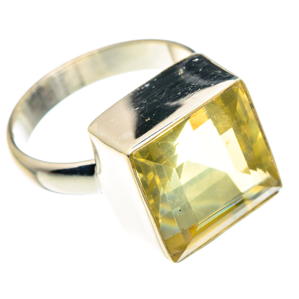 Lemon Quartz Rings handcrafted by Ana Silver Co - RING90377