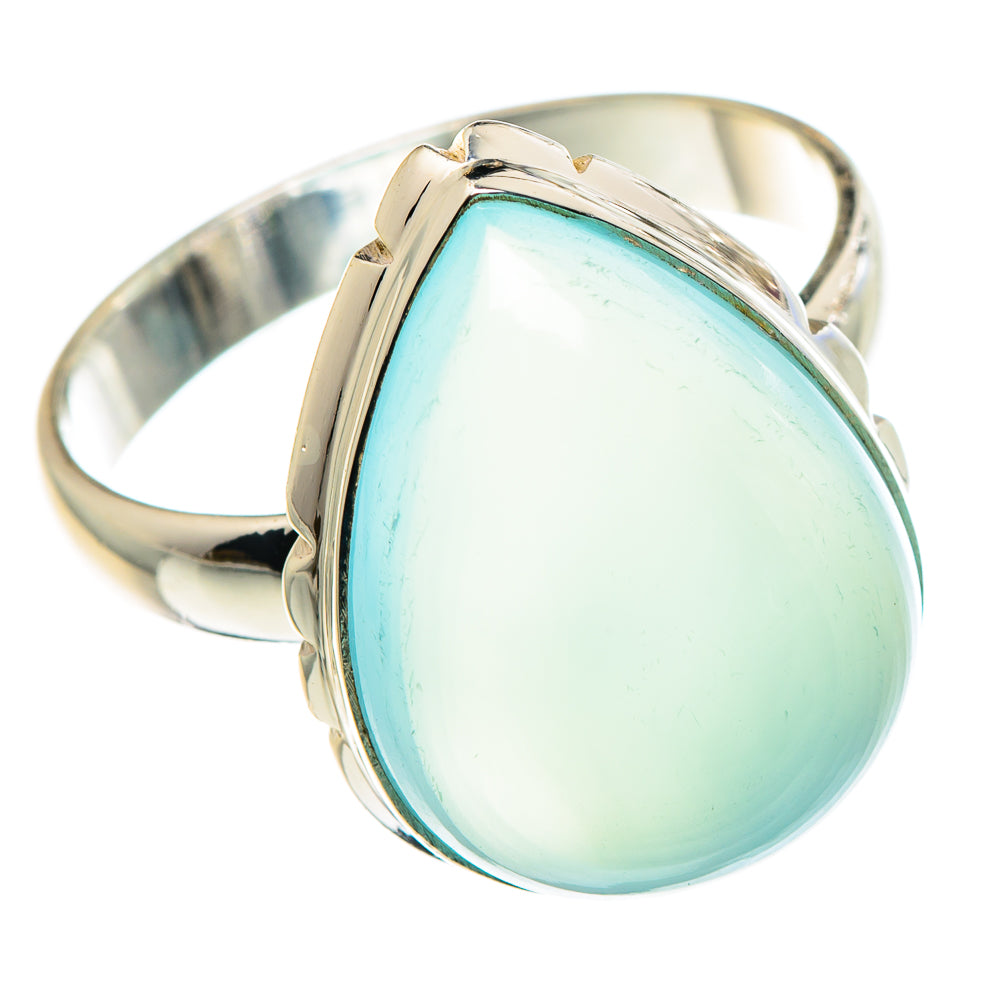 Aqua Chalcedony Rings handcrafted by Ana Silver Co - RING90380 - Photo 2