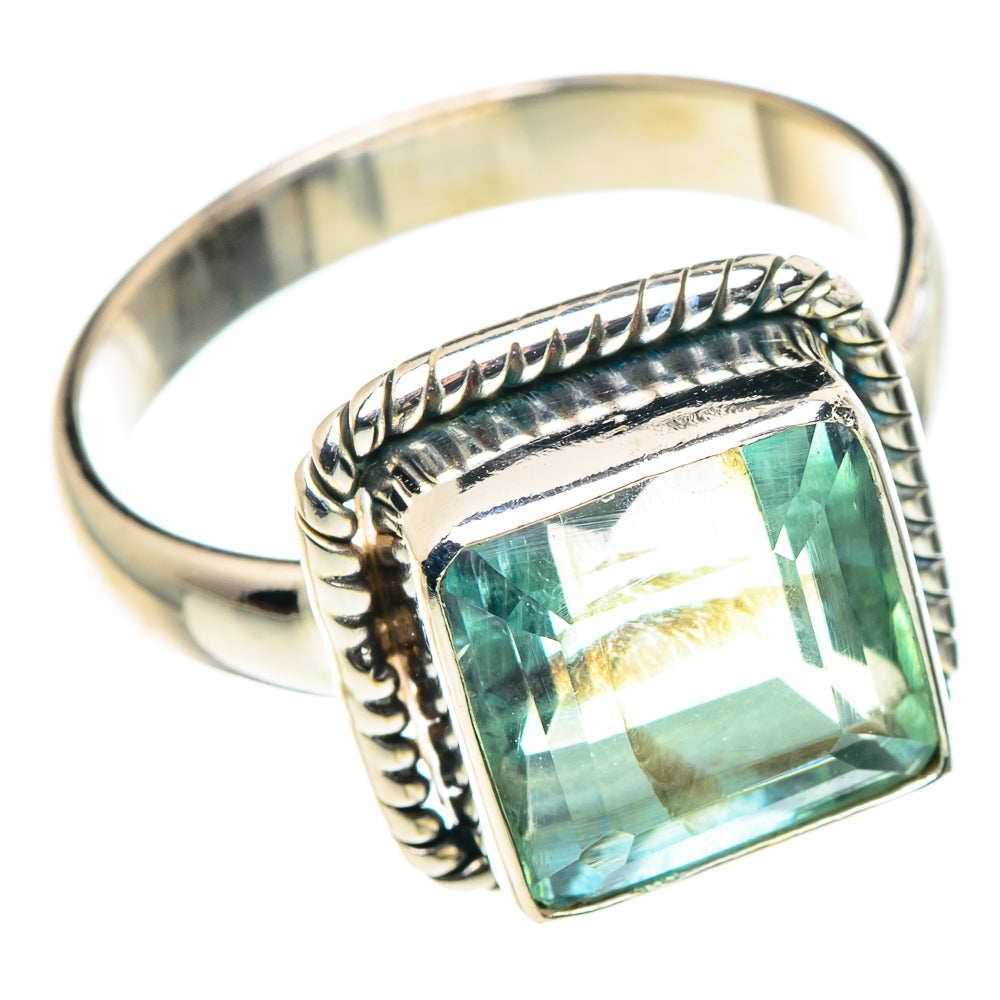 Blue Fluorite Rings handcrafted by Ana Silver Co - RING90388