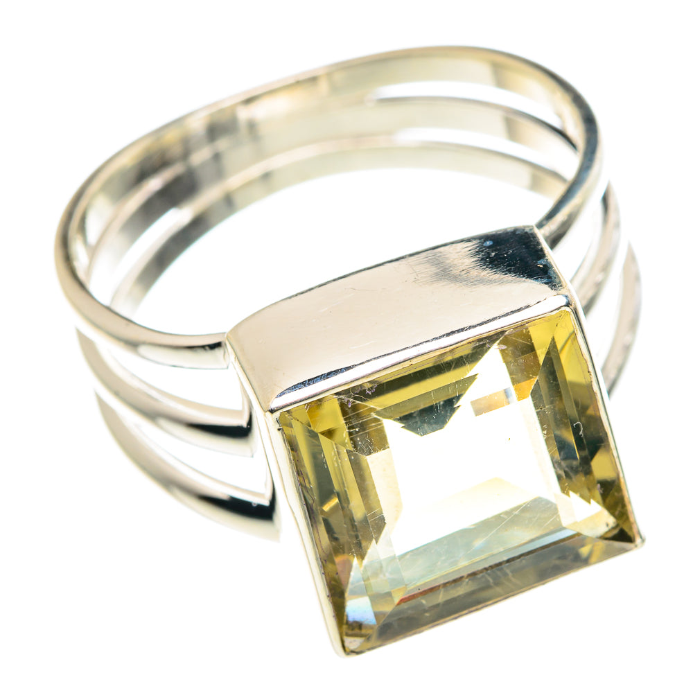 Lemon Quartz Rings handcrafted by Ana Silver Co - RING90403 - Photo 2