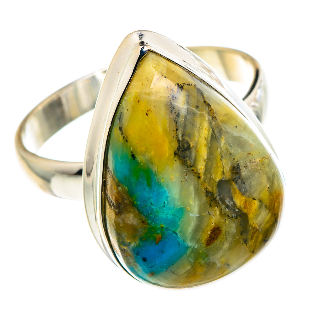 Peruvian Opal Rings handcrafted by Ana Silver Co - RING90406