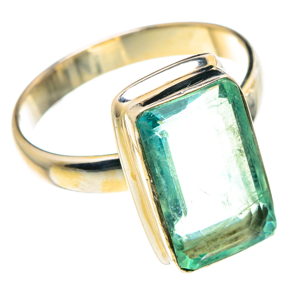 Green Fluorite Rings handcrafted by Ana Silver Co - RING90440