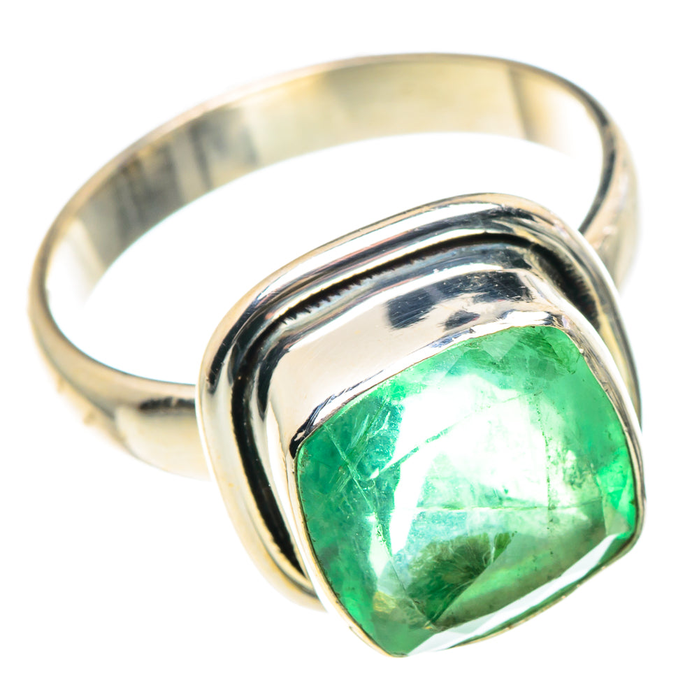 Green Fluorite Rings handcrafted by Ana Silver Co - RING90479