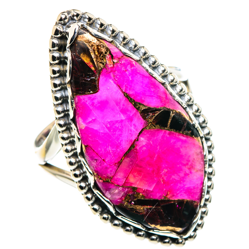 Purple Copper Composite Turquoise Rings handcrafted by Ana Silver Co - RING90515