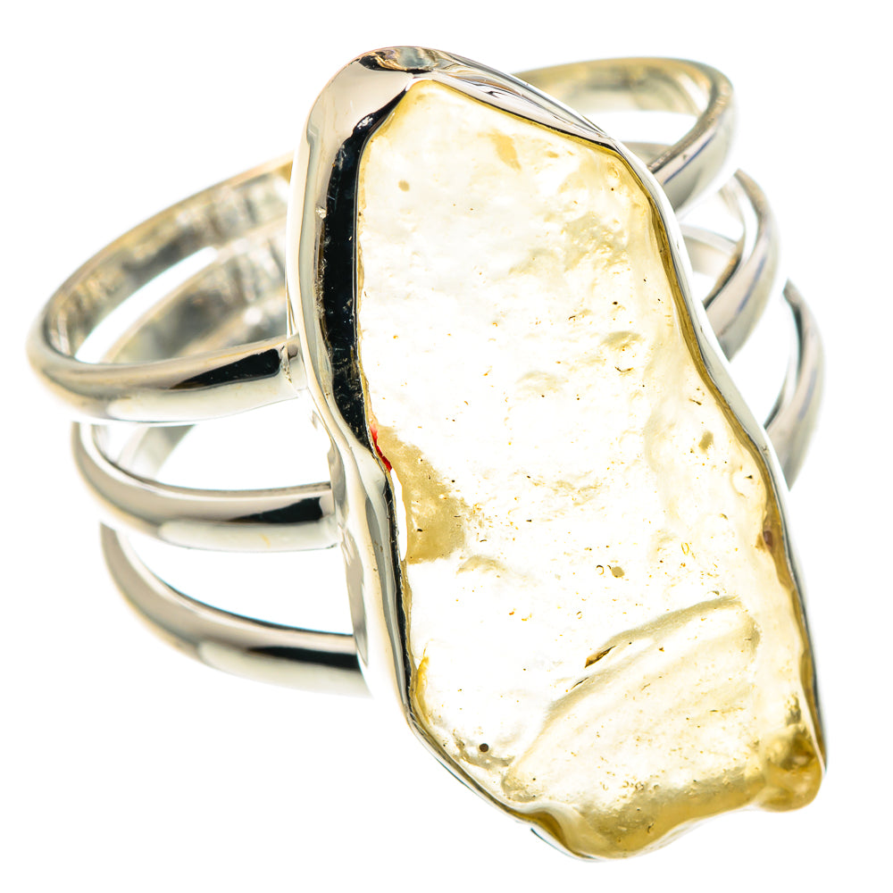 Libyan Desert Glass Rings handcrafted by Ana Silver Co - RING90609