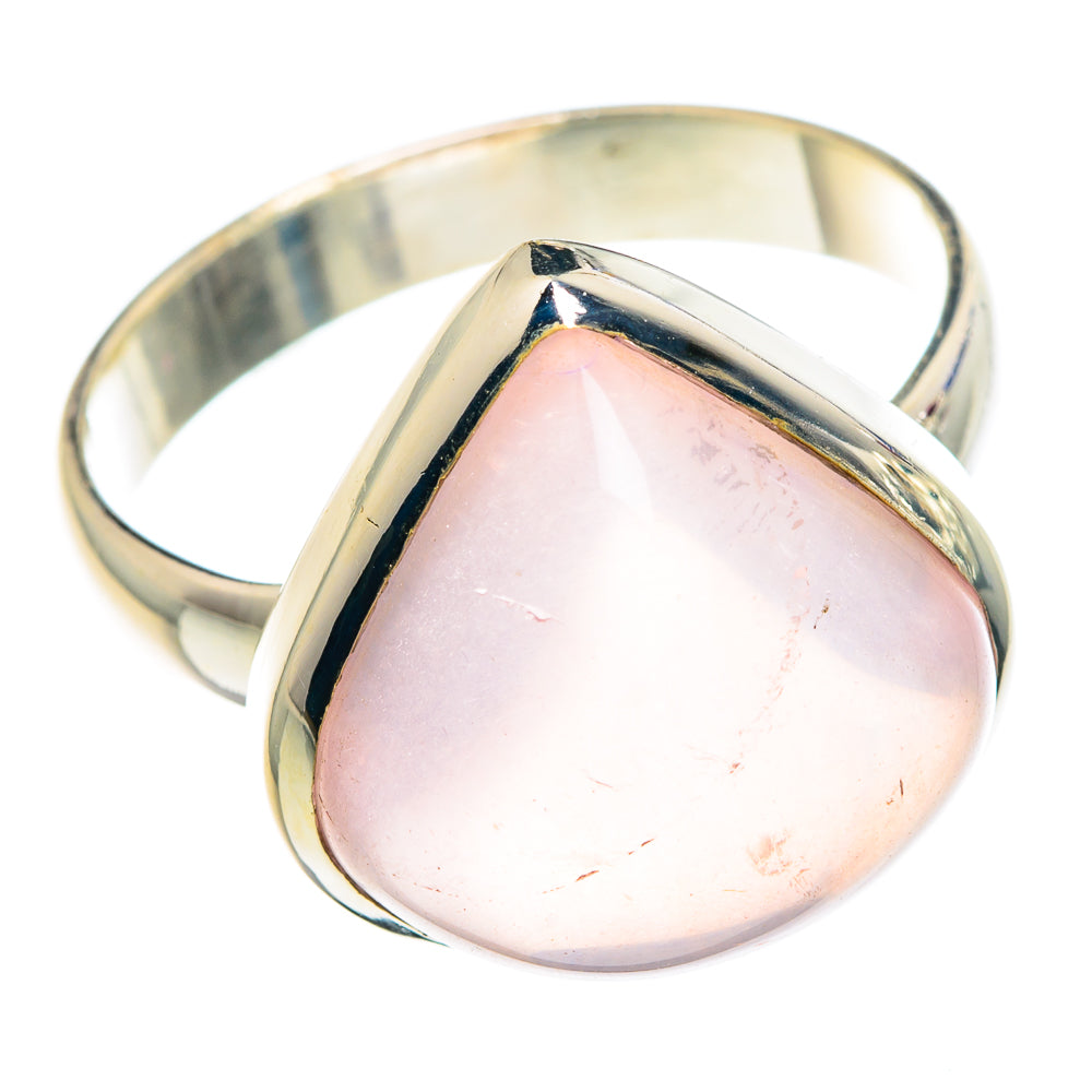 Rose Quartz Rings handcrafted by Ana Silver Co - RING90642