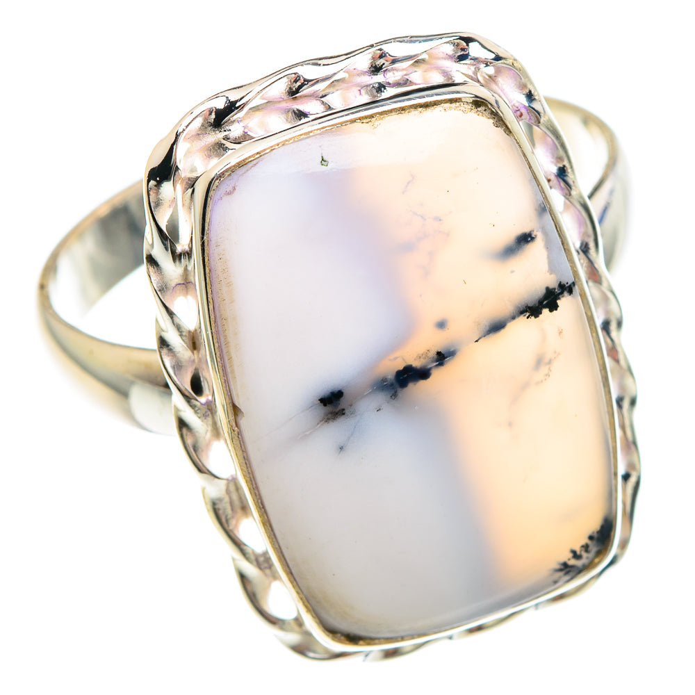 Dendritic Opal Rings handcrafted by Ana Silver Co - RING90653