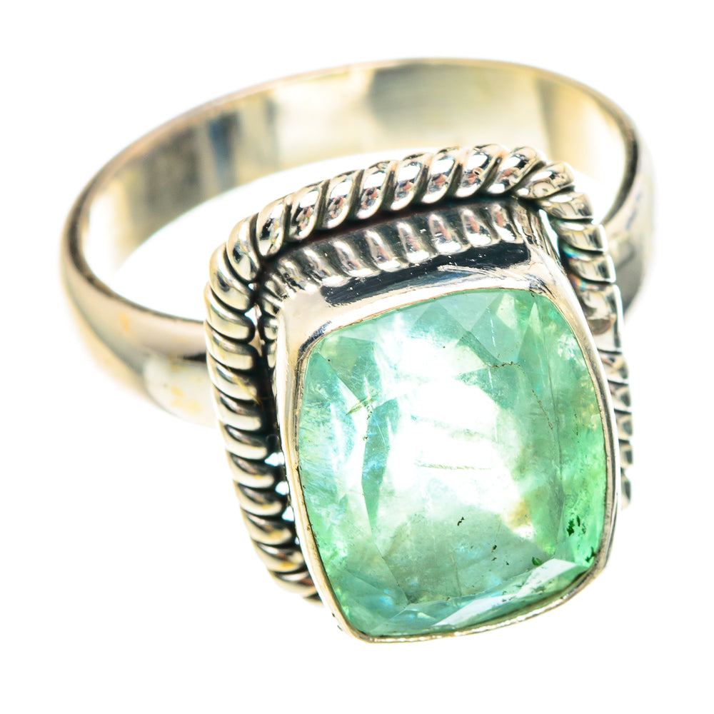 Green Fluorite Rings handcrafted by Ana Silver Co - RING90699 - Photo 2