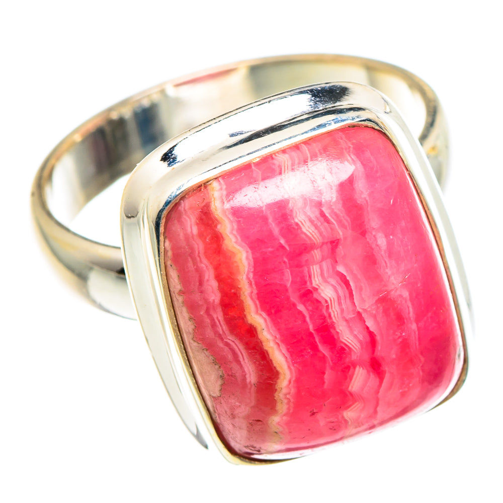 Rhodochrosite Rings handcrafted by Ana Silver Co - RING90735