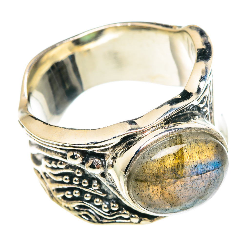 Labradorite Rings handcrafted by Ana Silver Co - RING90780