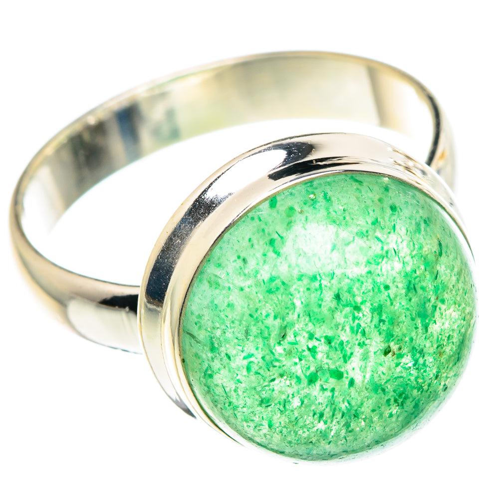 Green Aventurine Rings handcrafted by Ana Silver Co - RING90812