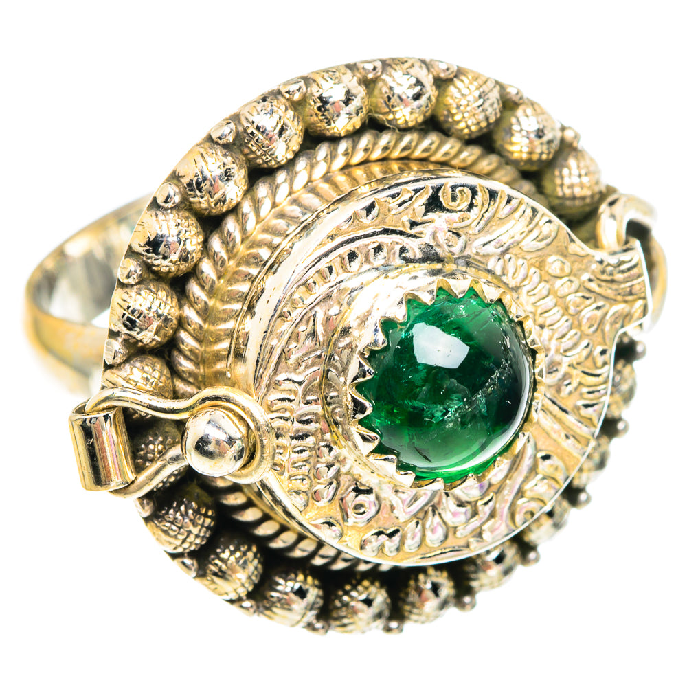 Green Tourmaline Rings handcrafted by Ana Silver Co - RING90865