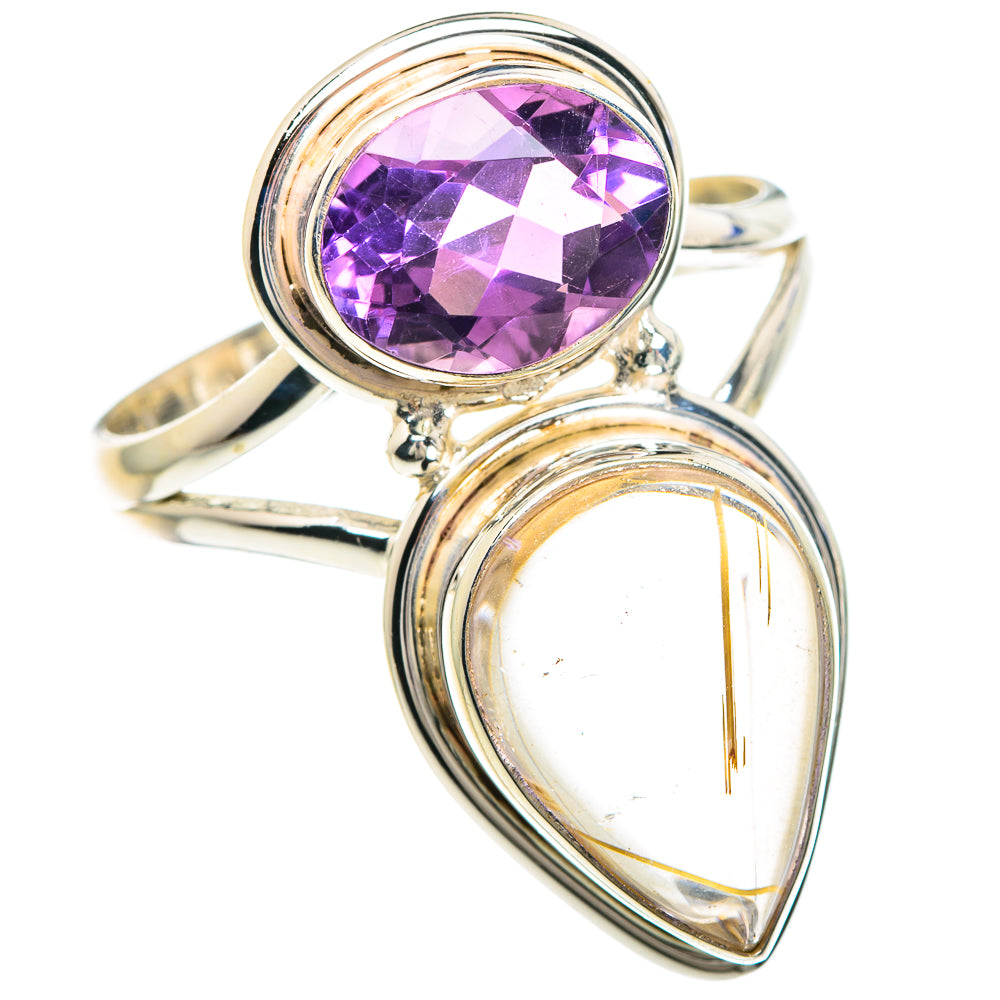 Rutilated Quartz Rings handcrafted by Ana Silver Co - RING90901