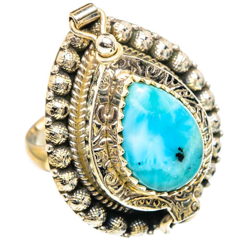 Larimar Rings handcrafted by Ana Silver Co - RING90914