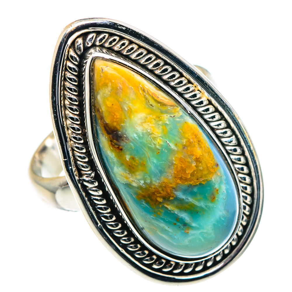 Peruvian Opal Rings handcrafted by Ana Silver Co - RING90957
