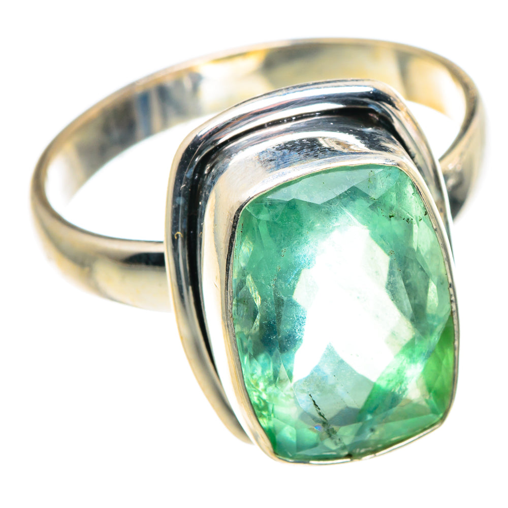 Green Fluorite Rings handcrafted by Ana Silver Co - RING90965