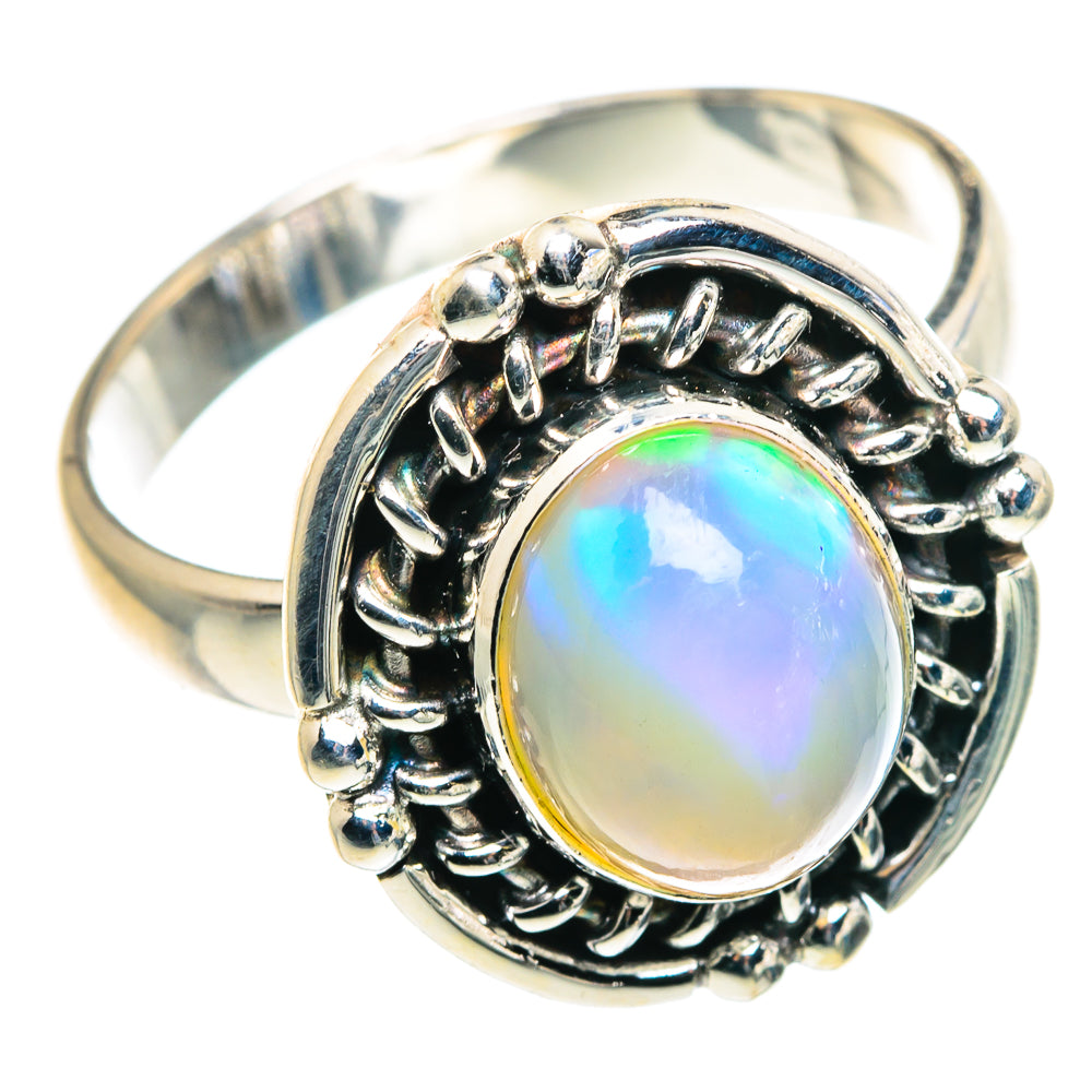 Ethiopian Opal Rings handcrafted by Ana Silver Co - RING90985