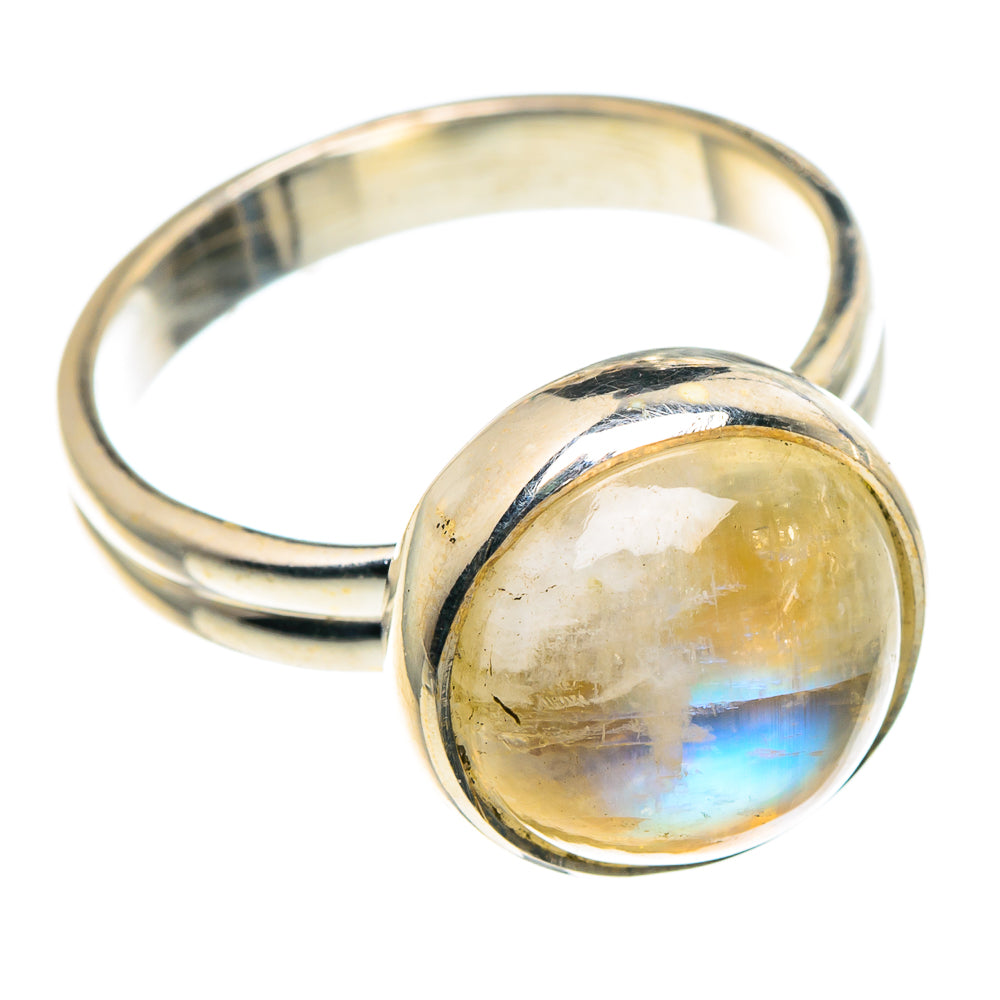 Yellow Moonstone Rings handcrafted by Ana Silver Co - RING90987