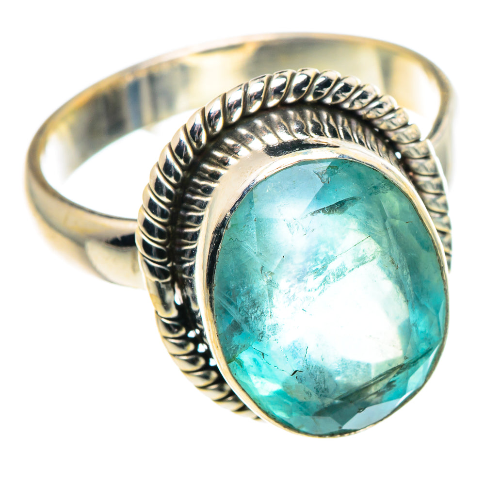 Blue Fluorite Rings handcrafted by Ana Silver Co - RING90990