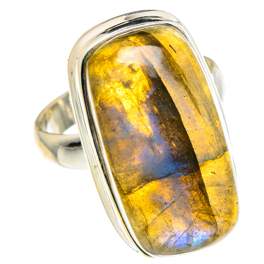 Labradorite Rings handcrafted by Ana Silver Co - RING90991