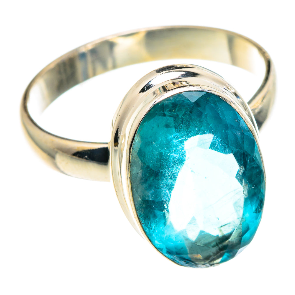 Blue Fluorite Rings handcrafted by Ana Silver Co - RING91030