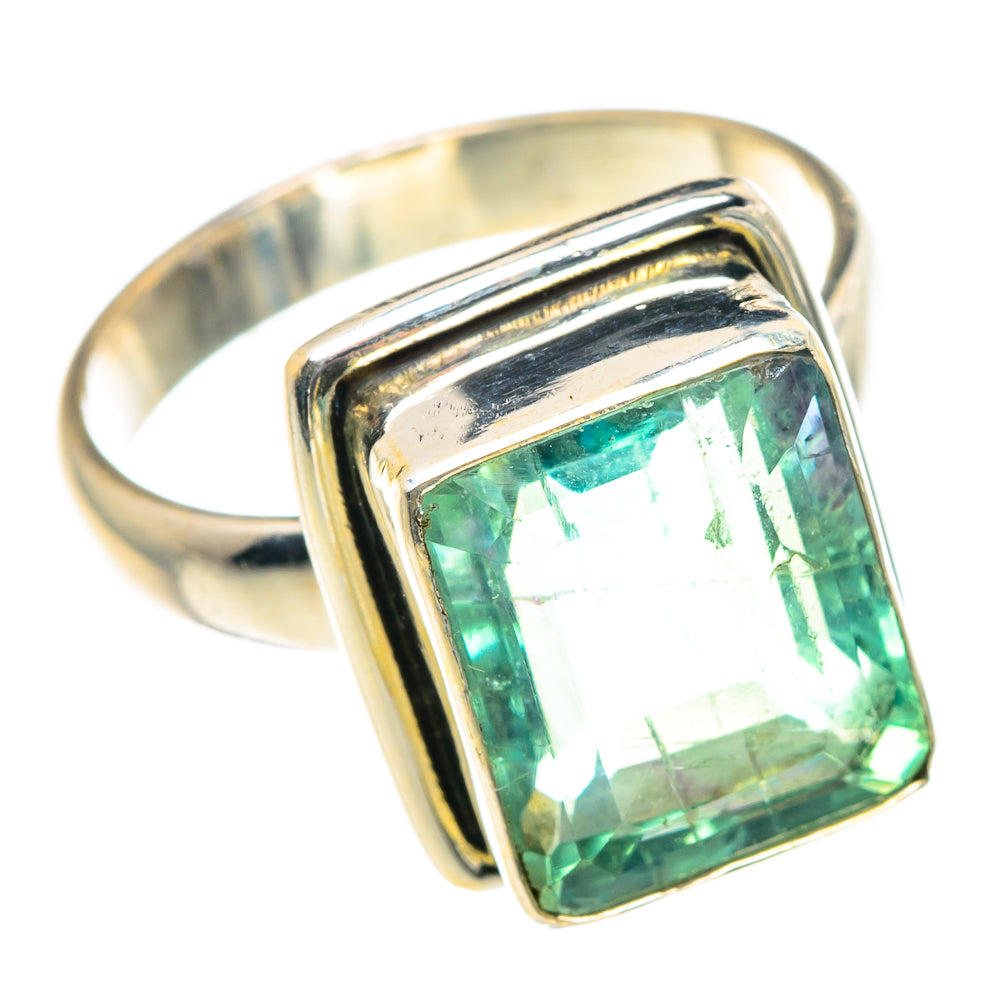 Green Fluorite Rings handcrafted by Ana Silver Co - RING91036