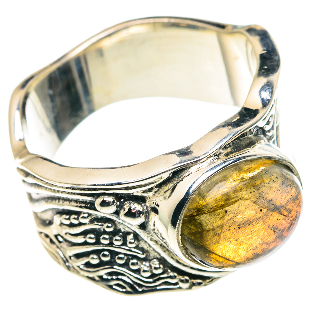 Labradorite Rings handcrafted by Ana Silver Co - RING91067