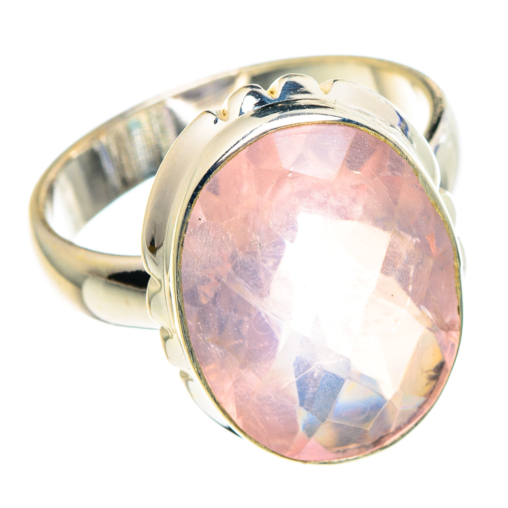 Rose Quartz Rings handcrafted by Ana Silver Co - RING91084