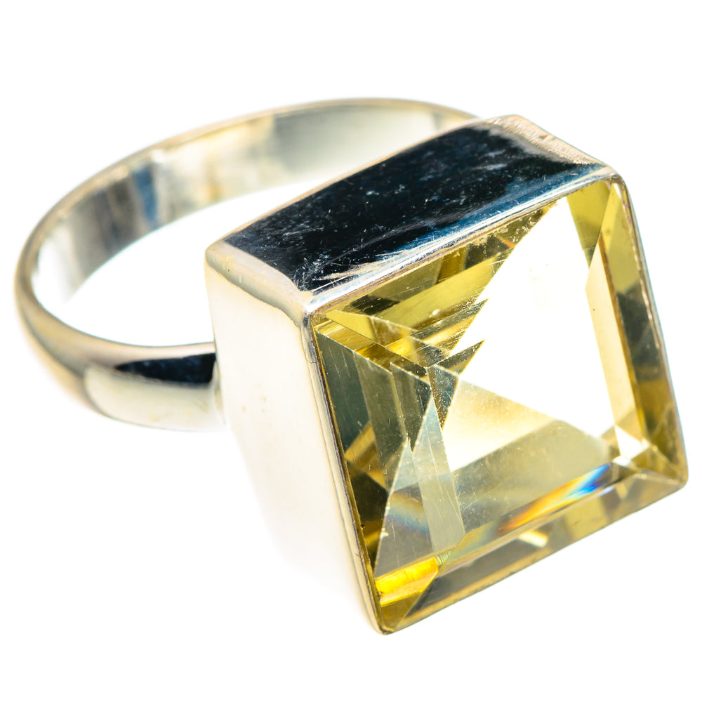 Lemon Quartz Rings handcrafted by Ana Silver Co - RING91092