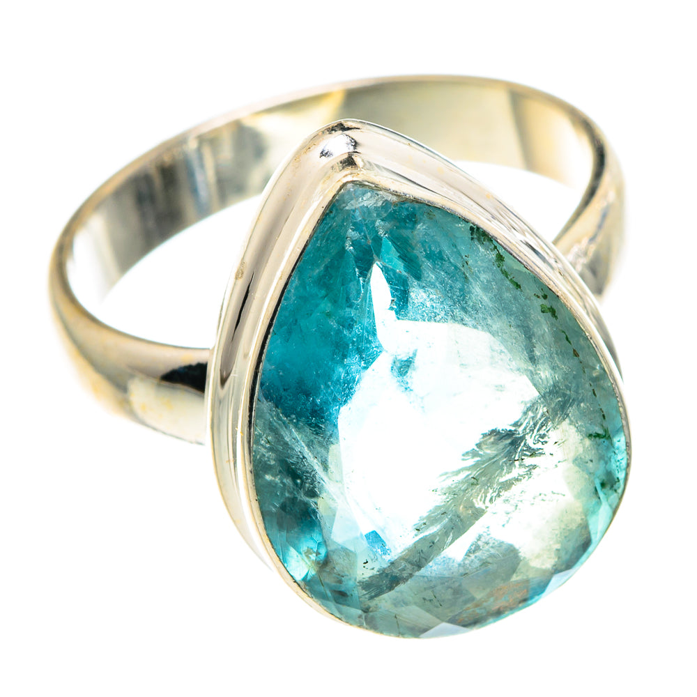 Blue Fluorite Rings handcrafted by Ana Silver Co - RING91100 - Photo 2