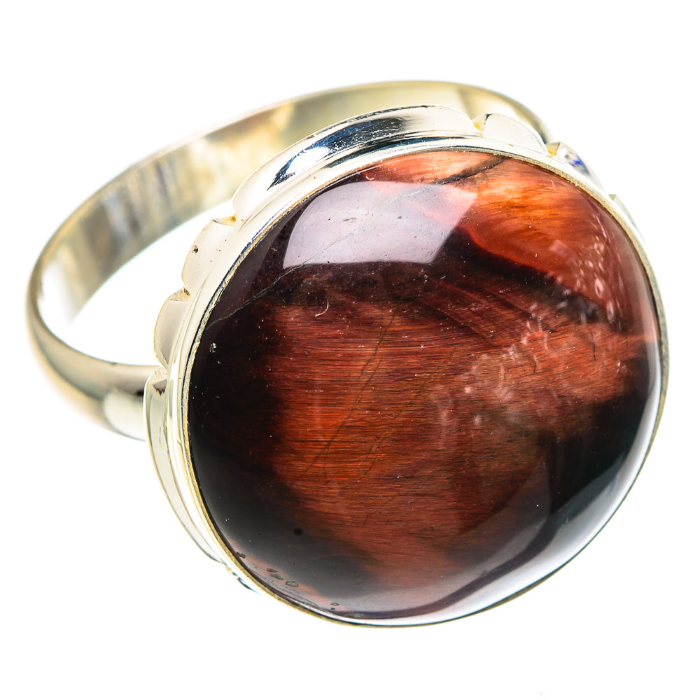 Red Tiger Eye Rings handcrafted by Ana Silver Co - RING91110