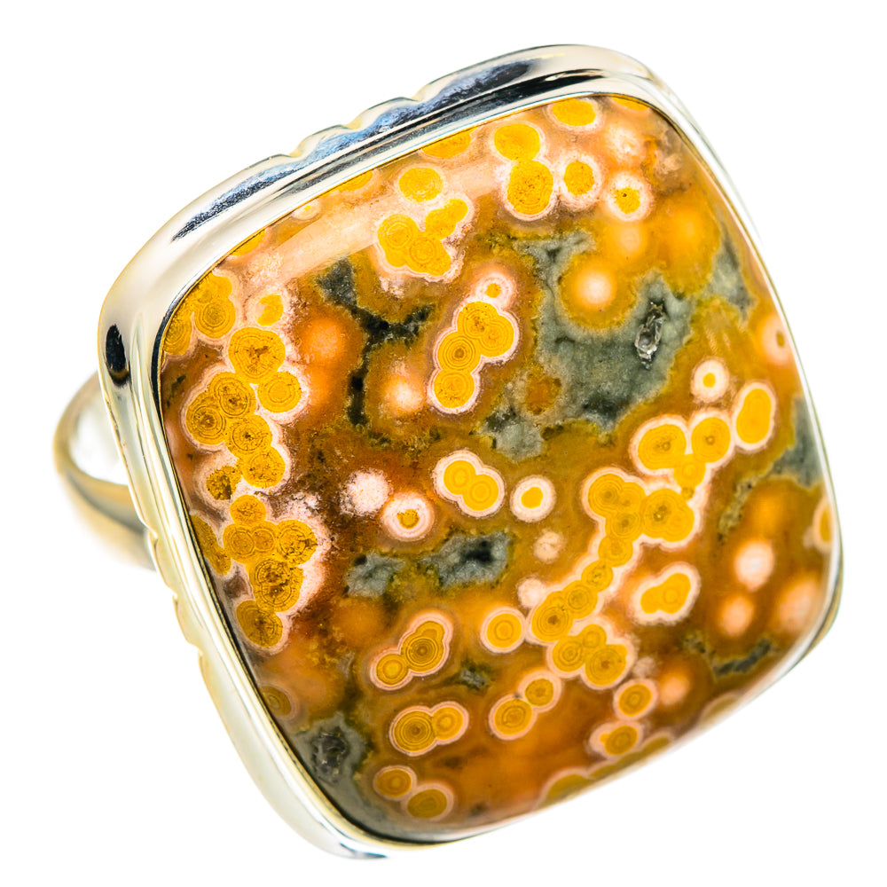 Ocean Jasper Rings handcrafted by Ana Silver Co - RING91113