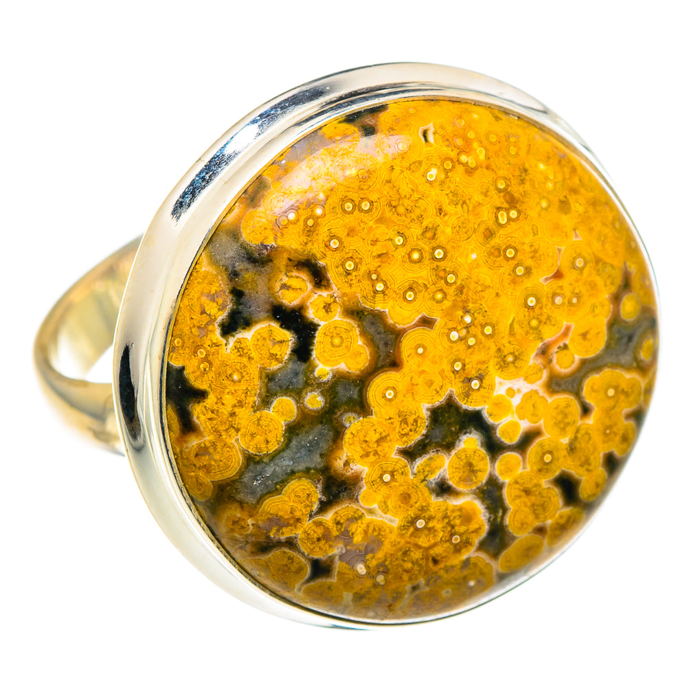 Ocean Jasper Rings handcrafted by Ana Silver Co - RING91118