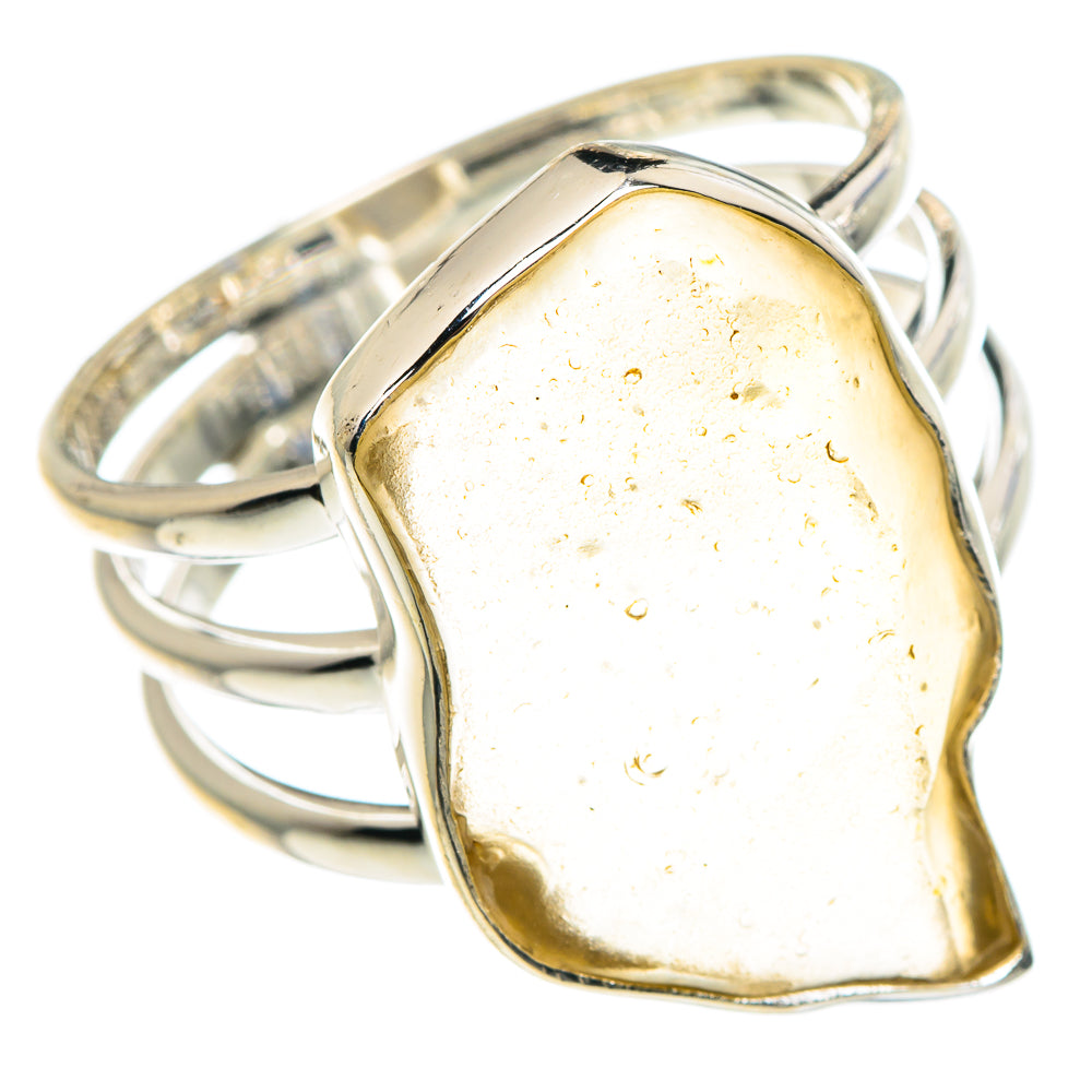 Libyan Desert Glass Rings handcrafted by Ana Silver Co - RING91120 - Photo 2