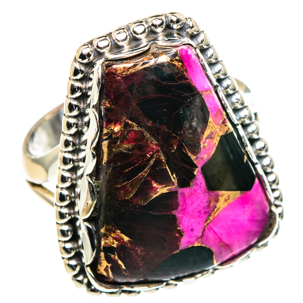 Purple Copper Composite Turquoise Rings handcrafted by Ana Silver Co - RING91195
