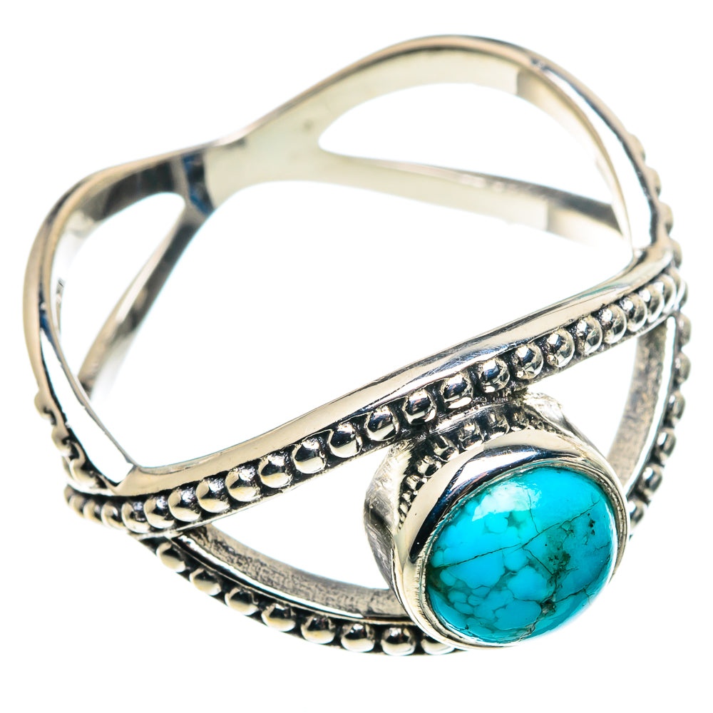 Tibetan Turquoise Rings handcrafted by Ana Silver Co - RING91293