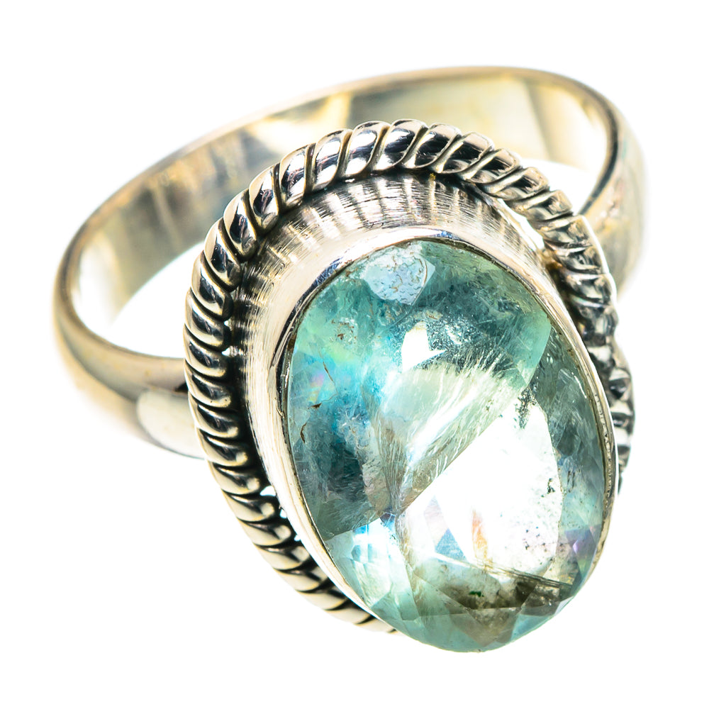 Blue Fluorite Rings handcrafted by Ana Silver Co - RING91300