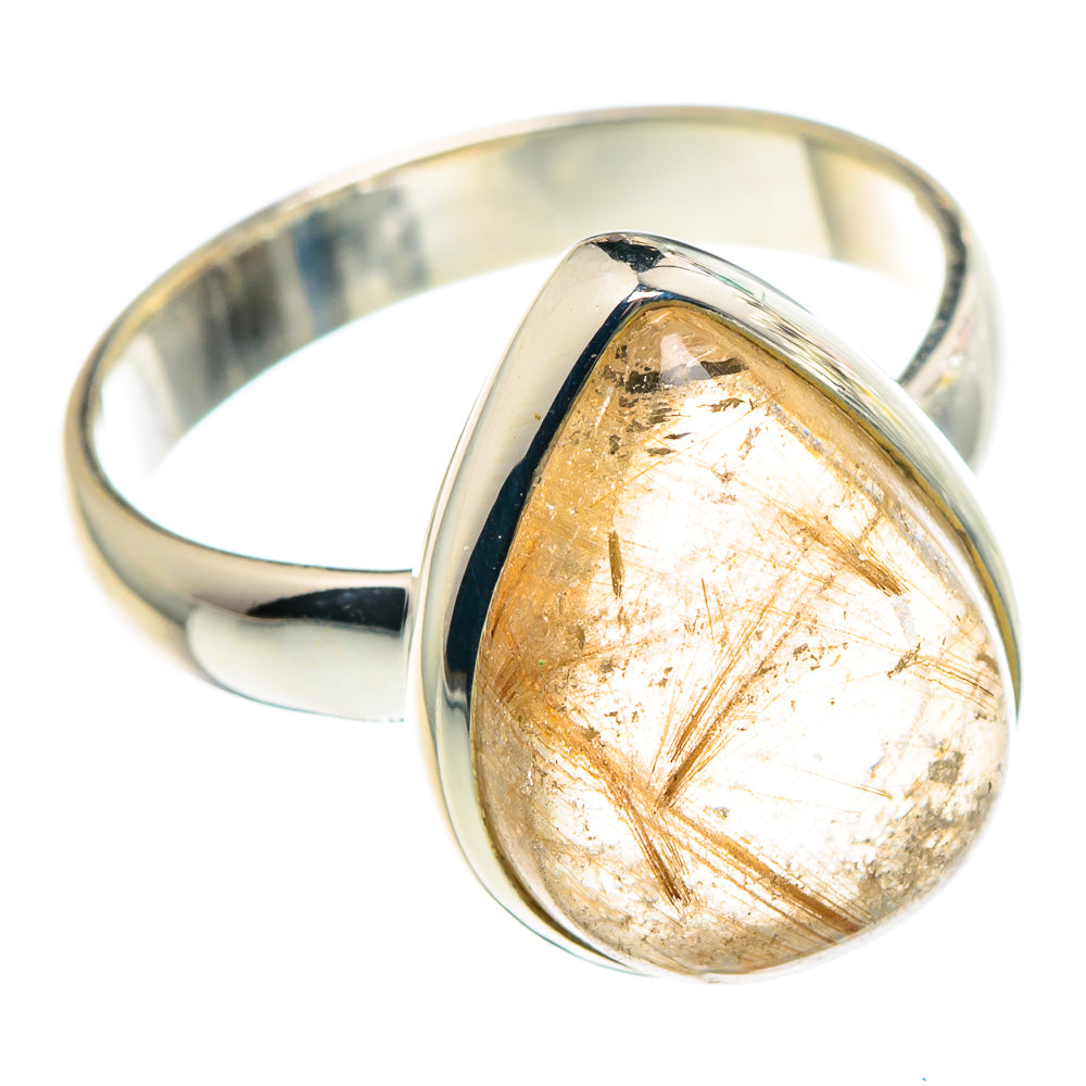 Rutilated Quartz Rings handcrafted by Ana Silver Co - RING91316