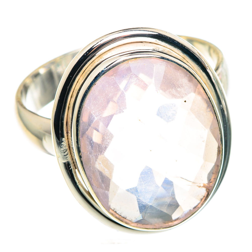 Rose Quartz Rings handcrafted by Ana Silver Co - RING91337