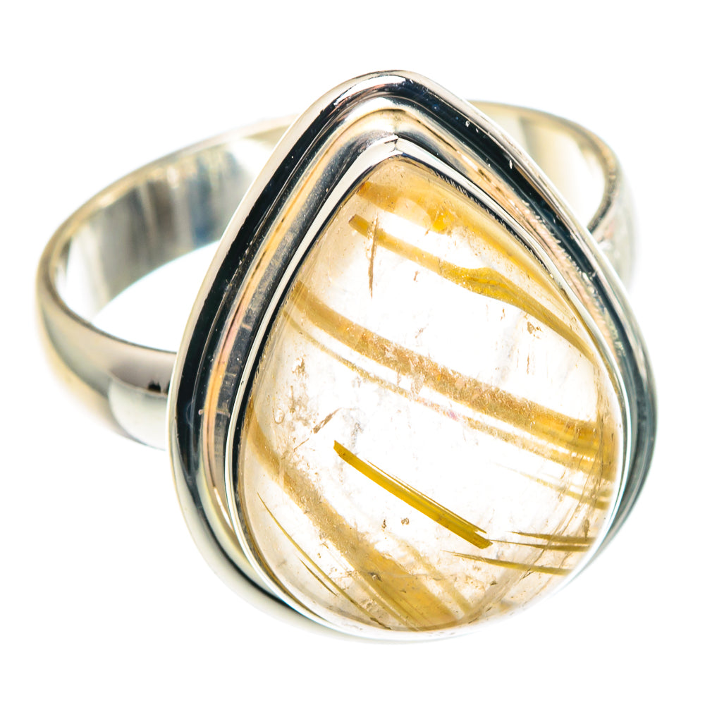 Rutilated Quartz Rings handcrafted by Ana Silver Co - RING91343