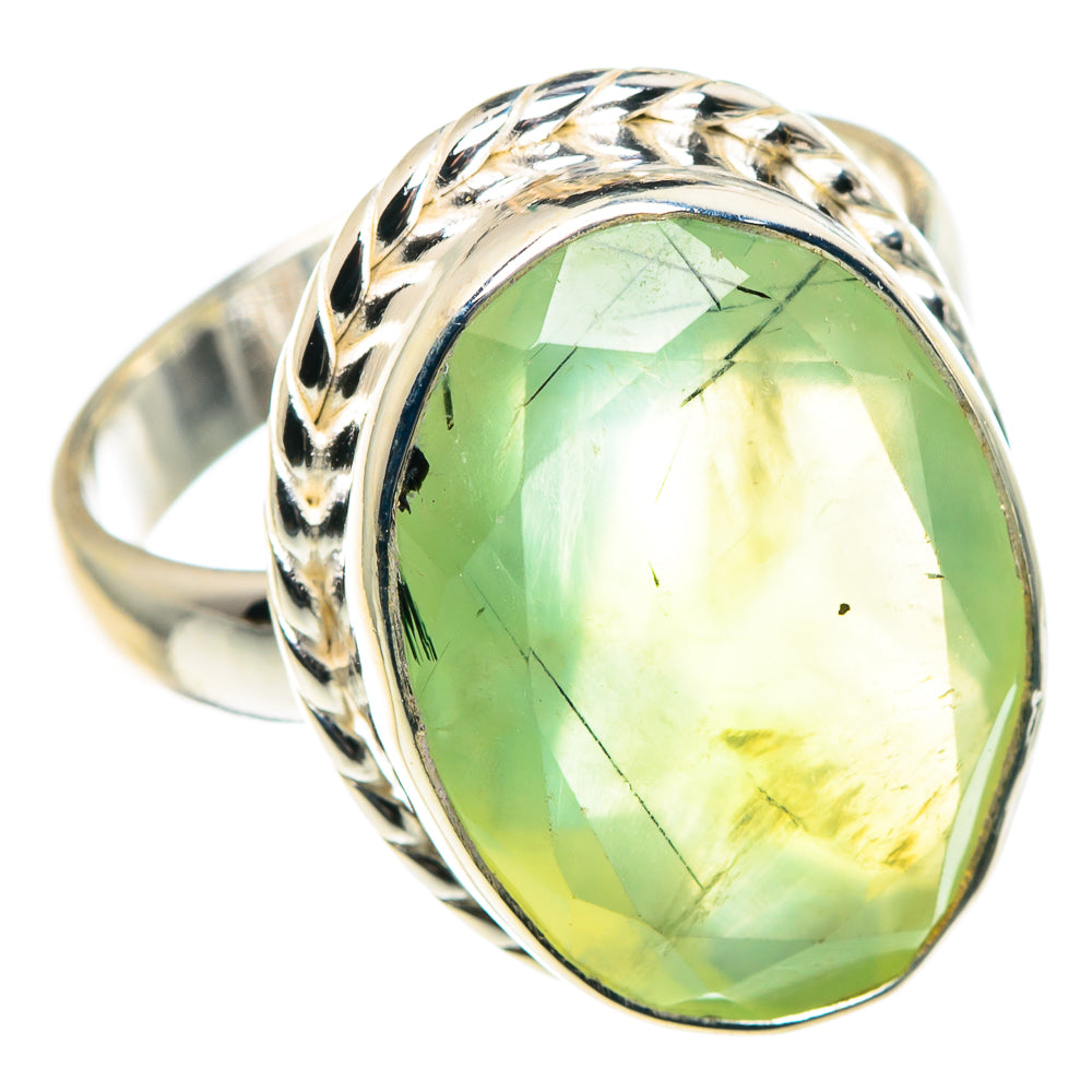 Prehnite Rings handcrafted by Ana Silver Co - RING91357