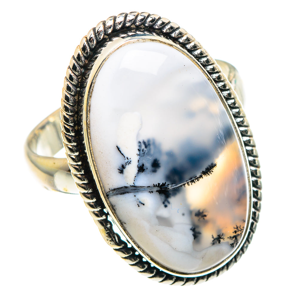Dendritic Opal Rings handcrafted by Ana Silver Co - RING91396