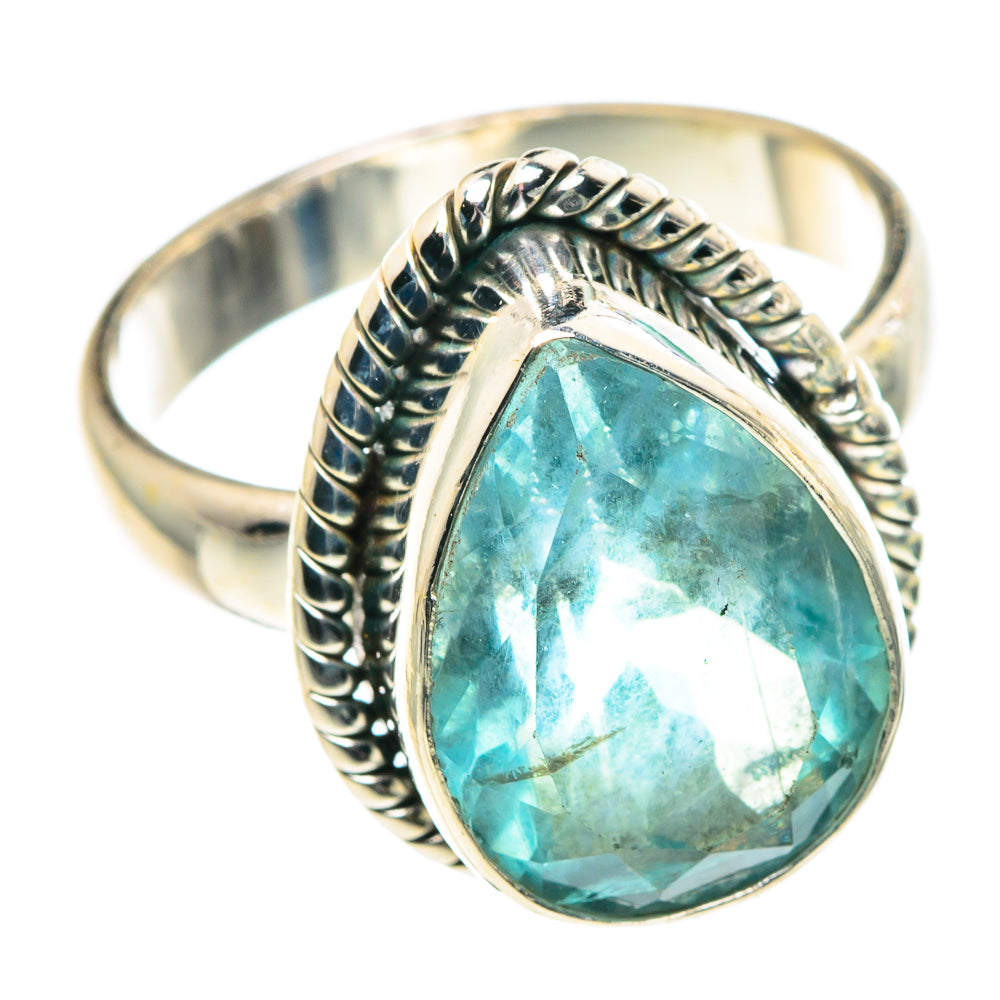 Blue Fluorite Rings handcrafted by Ana Silver Co - RING91404