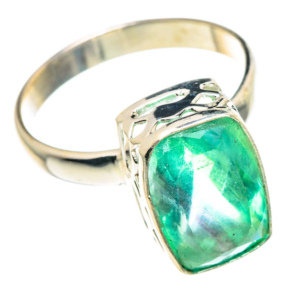 Green Fluorite Rings handcrafted by Ana Silver Co - RING91408