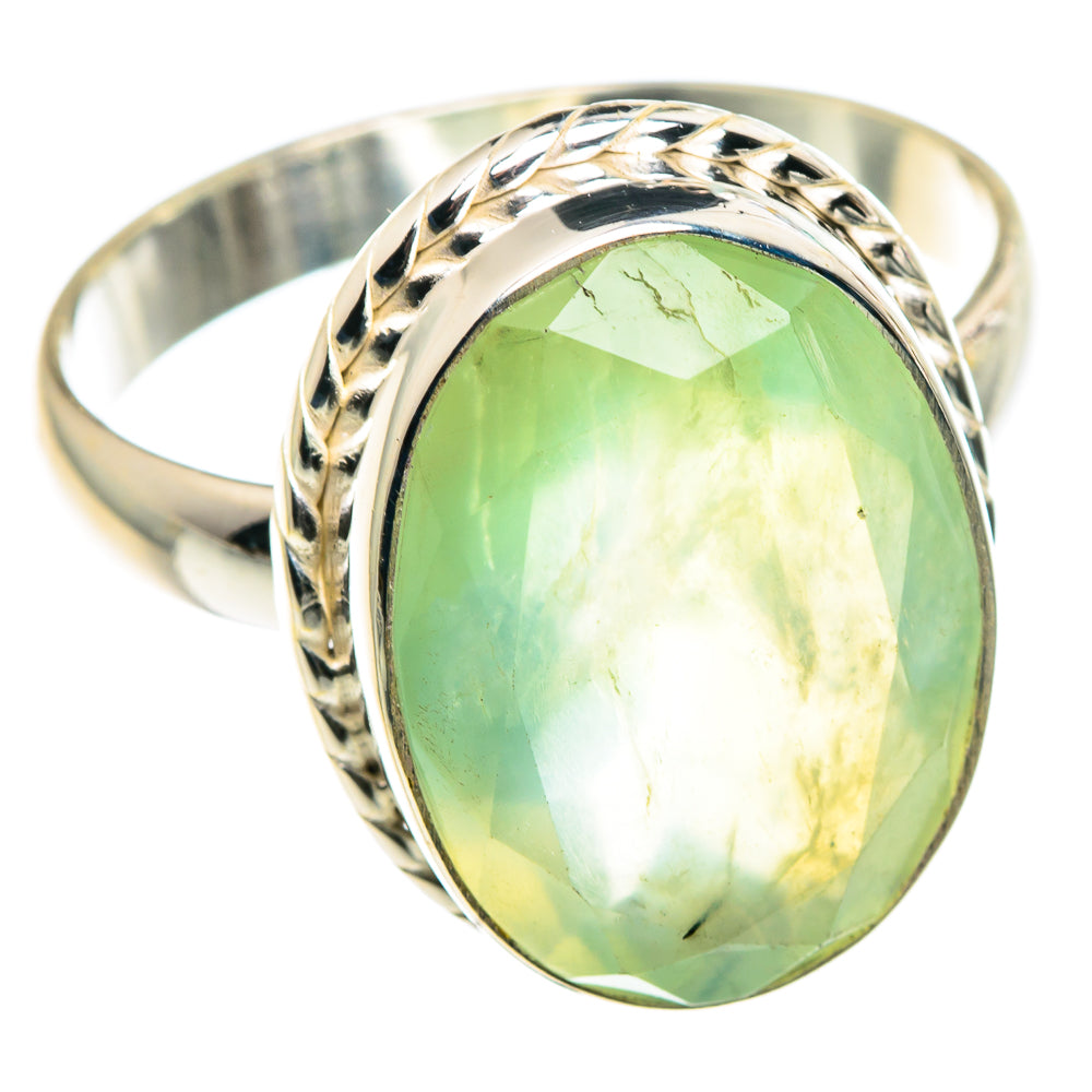 Prehnite Rings handcrafted by Ana Silver Co - RING91453 - Photo 2