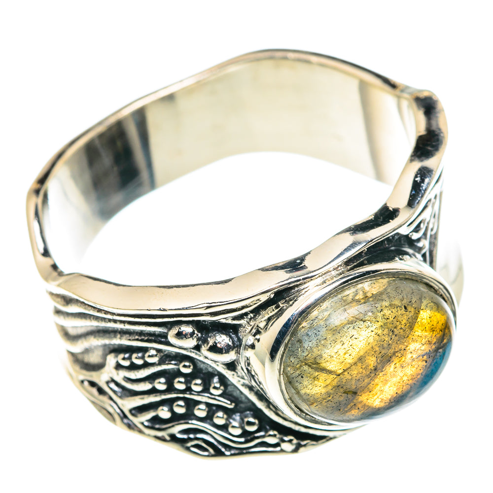 Labradorite Rings handcrafted by Ana Silver Co - RING91472