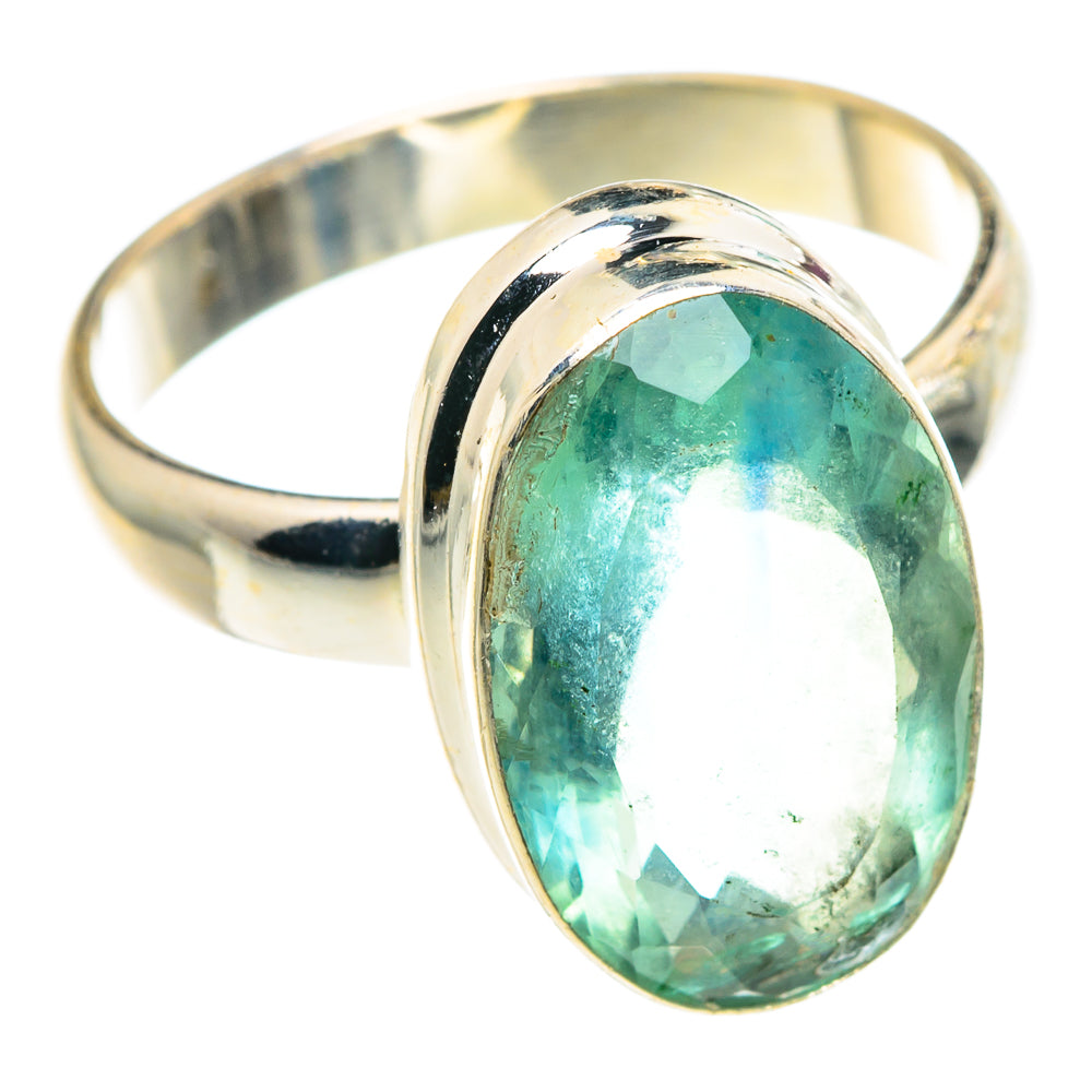 Green Fluorite Rings handcrafted by Ana Silver Co - RING91475