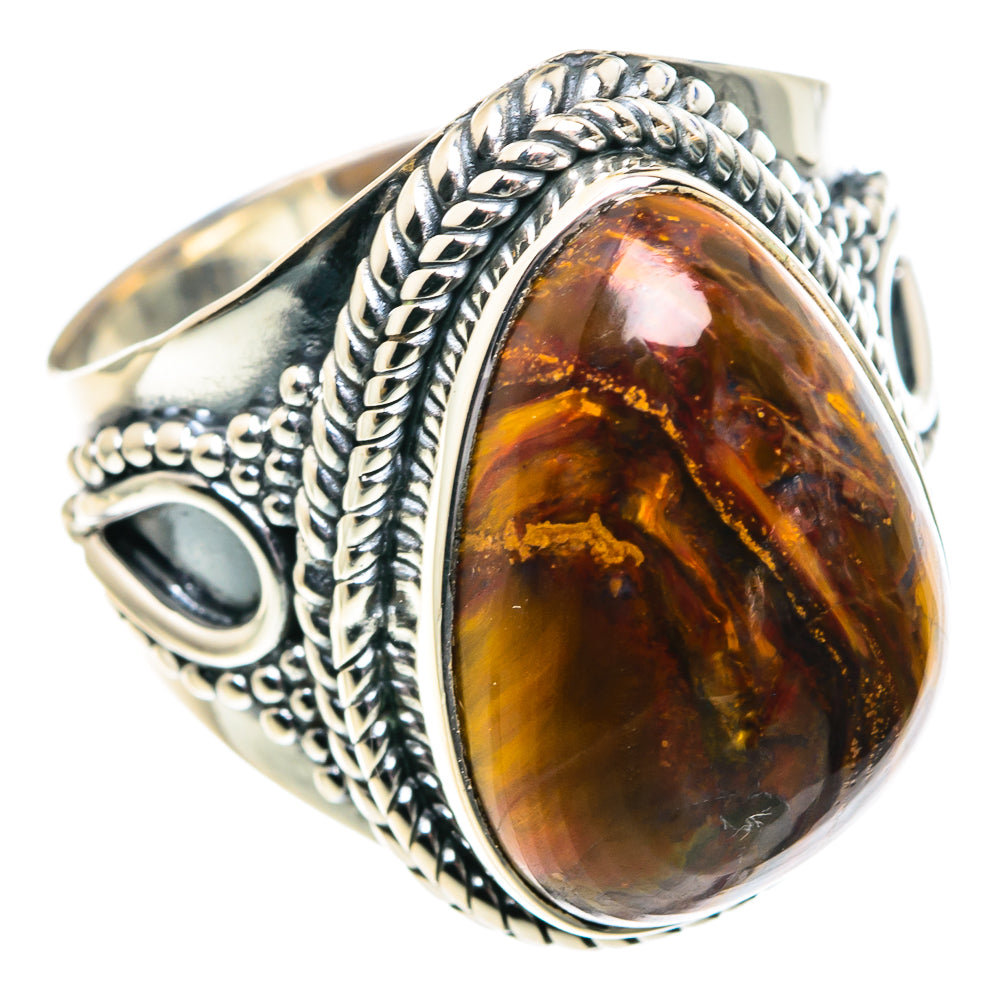 Golden Pietersite Rings handcrafted by Ana Silver Co - RING91817